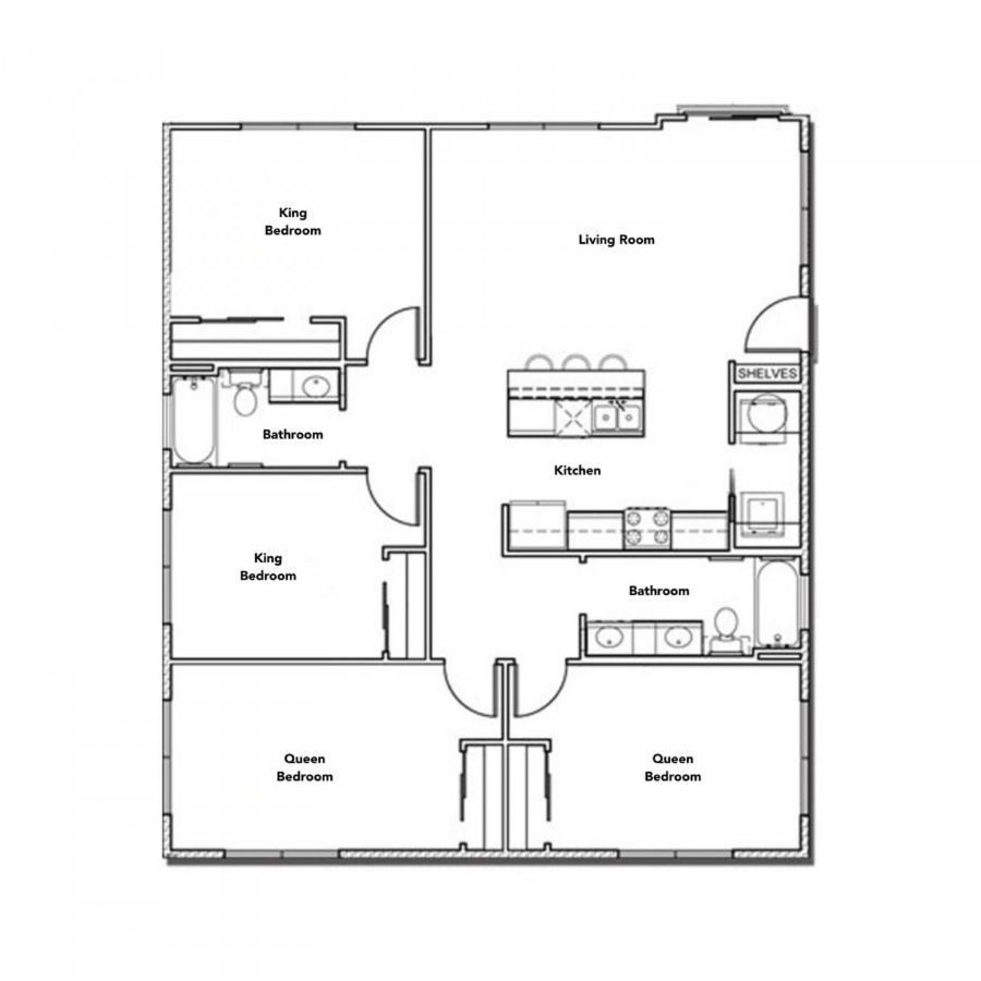 Ferienwohnung Stylish 4Br With Smart Tv And Free Garage Parking Austin Exterior foto